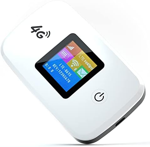 Router Wi -Fi Mobile High Eagle 4G, WiFi Mobile Hotspot Desbloqueado Router da Internet sem fio com slot de cartão SIM para suporte ao ar livre B2/B4/B5/B12/B17 Banda de rede