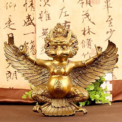 Estátua de Buda de Brass de cobre pura exorcise espíritos malignos decoração de casa decoração de artesanato figurina figura budista