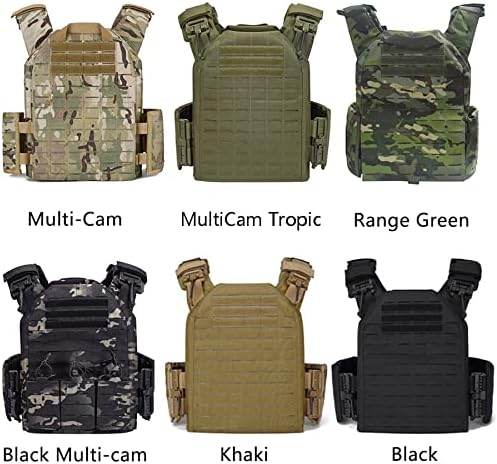 Colete militar tático Molle Release rápida Airsoft Vest ajustável para adultos