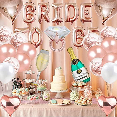 Decorações de festa de despedida de solleta Aitarc- Kit de festa de despedida de 37pc Bride Bride Balloons Balões de