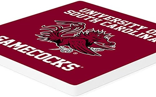 Logotipo de Gamecocks da Universidade da Carolina do Sul 4 x 4 Coasters de cerâmica de 4