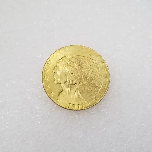Kocreat cópia 1911-d Indian Head Eagle Cinco dólares Gold Moeda-Replica USA Souvenir Moeda Lucky Coin Hobo Coin Morgan Dollar