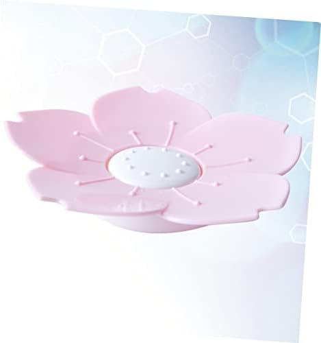 Zerodeko Soapbox Soap Soap Dish Drening Soap Soap Box Blossoms Blossoms Bandeja de Sabão Personalidade Caixa Sabon Box Pink Sabon
