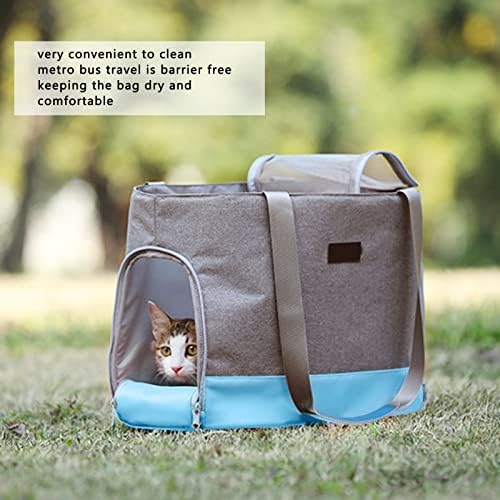 Vifemify Bag de ombro de estimação Impermeável respirável Confortável portador de viagem universal de animais de estimação