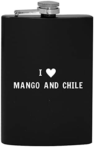 I Heart Love Mango and Chile - 8oz de quadril de quadril bebendo Alcool