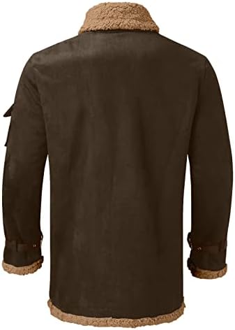 Mens jaqueta cor de lã composta composta com fosca composta de manga comprida com lapela de lapela espessa jaquetas esportivas para
