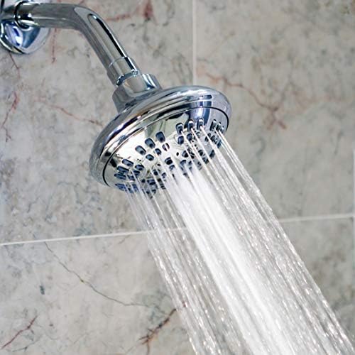 6 Função Cabeça de chuveiro de luxo ajustável - aumento de alta pressão, montagem na parede, chuveiro de banheiro para chuveiros