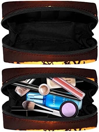 Bolsa de maquiagem inadequada, elefante Sunset Cosmetics Bag portátil Tote Travel Trein Case Organizer Accessorie Case