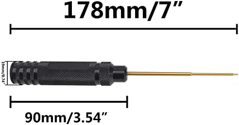 VGOOHOBBY H0.05 '' '1,3mm 1,5 mm 4,0 mm alça Allen Hex para as chaves de fenda Ferramenta de refrige