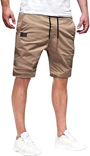 Miashui sec shorts casuais coloca de cintura masculina moda de moda de gado no meio da colheita de bolso de bolso shorts de carga de