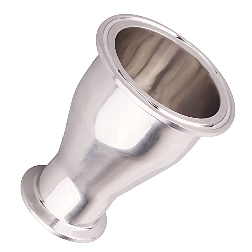 Tubo de lúmulo OD 2-1/2 x 1-1/2 Ajuste higiênico Redutor Tri Cramp 77,5x50,5mm Adaptador de estilo de estilo de fermentação
