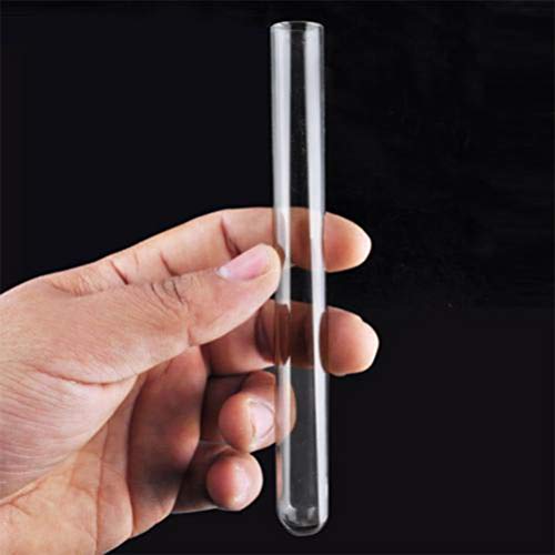 Tubos de teste Balacoo Tubo de teste de vidro de laboratório- 20pcs Experimente tubo de teste com rolha de cortiça, tubo de teste científico com escova, tubo de teste universal, 15 cm, tubos de teste de vidro transparentes