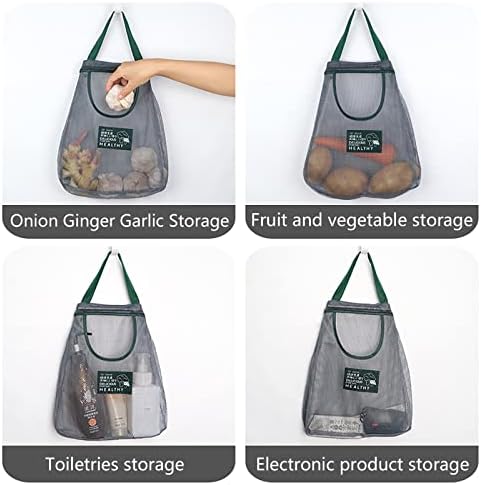 Recipientes para lanche contêineres domésticos frutas e malha vegetal bolsa dobrável bolsa de compras reutiliza bolsa
