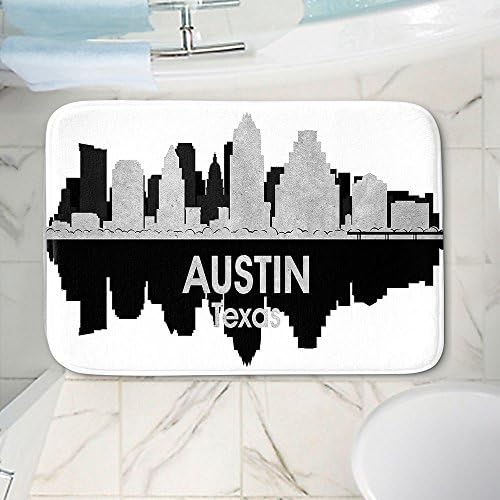 DIA Noche Memory Foam Banheiro ou tapetes de cozinha por Angelina Vick - Cidade IV Austin Texas - Grande 34 x 21 em