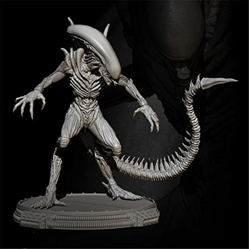 Etriye 75mm 1/24 Modelo de caractere de resina Modelo de ficção científica criatura alienígena Warrior Die Soldier