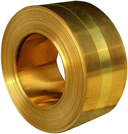 Nianxinn Capper Sheet Metal Brass Cu Metal Folha Placa de papelão ótima para construtores de arranhões, modeladores 0,2mmx50mmx1m