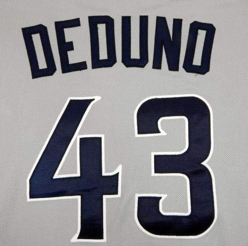 2011 San Diego Padres Sam Deduno #43 Jogo emitido Jersey Gray - Jerseys MLB usada