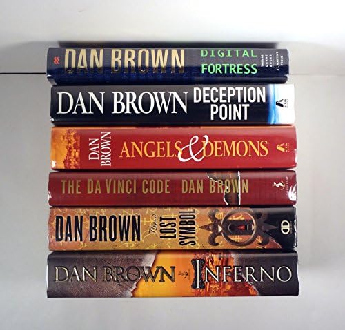 Dan Brown assinou autógrafo completo 6 Book Novel Collection Proof Coa