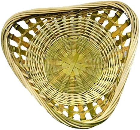 N/A Cesta de restaurantes 2pcs/conjunto Produto de malha de cesta de lanches artesanais de três cestas em forma de pétalas