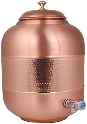 Cooton Clash de dois tons Copper Water Pot Tank Dispensador Jar Vasel sem articula