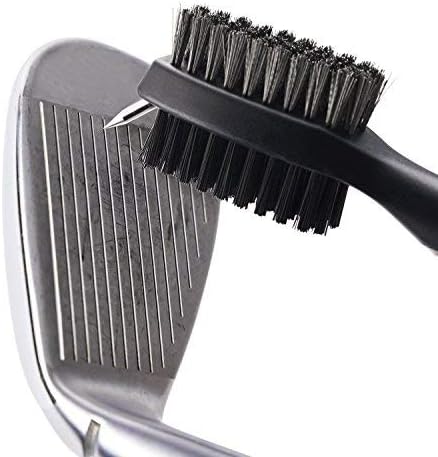 Xintan Tiger Pack de 2 groove de escova de tacos de golfe com ferramentas retráteis de limpeza de zíper e carabadores de alumínio