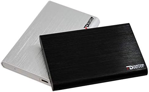 Fantom Drives FD 2TB Drive rígido portátil - USB 3.2 Gen 2 Tipo -C - 10 Gbps - Alumínio - Prata - Compatível com Mac/Pc/Ps4/Xbox