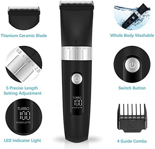 MaxShop Corded & sem fio Clippers para homens recarregáveis ​​barbeiro clippers aparadores kit de corte de cabelo de