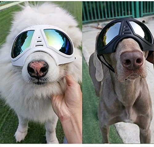 Vesto de cachorro tático WTZWY Conjunto de óculos de neve à prova de neve, arnês de cães de serviço militar K9 ao ar livre, óculos de sol confortáveis ​​para proteção contra o vento, óculos de sol