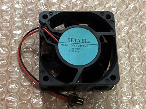 Para D06A-24TS5 Fan 24V 0,09A 60 × 60 × 25mm Film de resfriamento de inversor