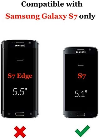 Capa do Samsung Galaxy S7 | 2-em 1 Protetor de tela e estojo de coldre | Proteção de vantagem a ponta de grau a ponta do corpo