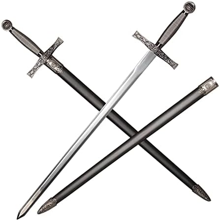 Cavaleiro medieval de aço inoxidável Benjunc/Eddard Stark/King Arthur/Geralt de Rivis Sword para cosplay, coleção, presente