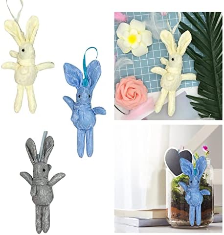 Nexta Time Decoração da Páscoa Doll Plush Rabbit Presente de coelho decoração de decoração de acrílico lustre grops668289