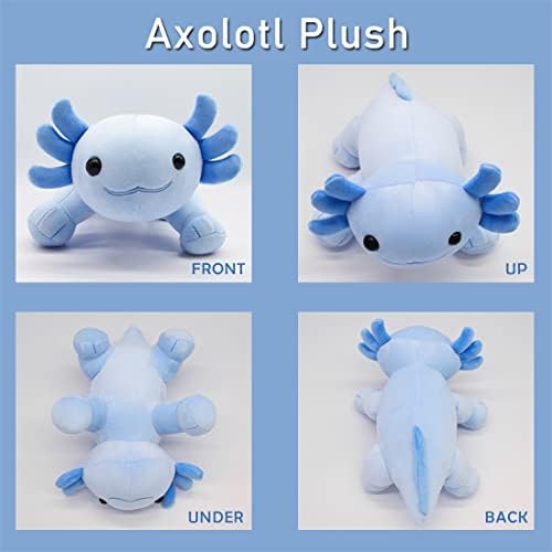 Chudatom Axolotl Plush Toys 10.5 '' macio fofo axolotl de pelúcia de pelúcia, boneca de travesseiro de pelúcia axolotl