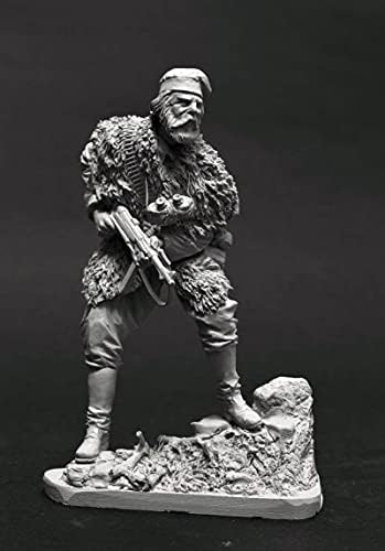 Goodmoel 1/16 com tema militar da Segunda Guerra Mundial Soldier Resina Modelo Kit/Soldado Iniquamente e Desmonte e Soldado