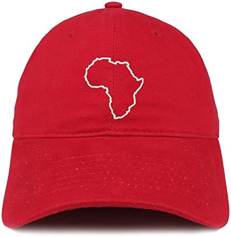 Trendy Apparel Shop Africa Mapa Esboço de Capéu de Cotton Bordado