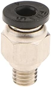 Push de rosca masculina de 4 mm em conector pneumático reto da junta acessórios rápidos