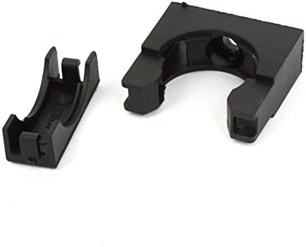 Suporte de suporte de montagem plástica Aexit Suporte de suporte preto para 4 mm CLAMPS CLAMPS TUBO DE GROUGADO