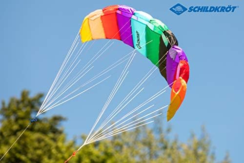 Schildkröt Dual Line Sport Kite 1.3, folha de direção de duas linhas, 8 anos, 55x125cm, incl. Cordas de poliéster de 25