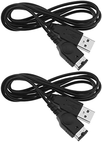 2pcs USB Power Cable cabo compatível com Nintendo NDS/Gameboy Avanço SP USB Acessórios de chumbo de cabos preto