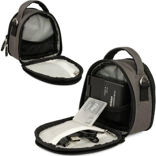 Mini bolsa de ombro de viagem Caixa de transporte para Panasonic Lumix DMC, FH, SZ1, TS, ZS Point e Shoot Digital Camera