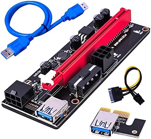 Connectores mais recentes Ver009 USB 3.0 PCI -E RISER VER 009S Express 1x 4x 8x 16x Extender PCIE RISER CARTA Adaptadora