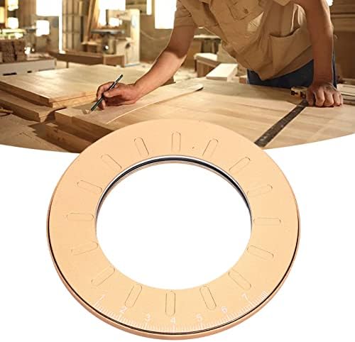 Régua redonda de Chiciris, ferramenta de desenho de círculo, círculo de círculo dourado Círculo de 12,5 cm de alta