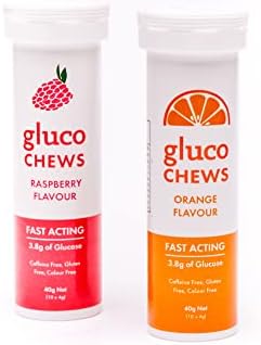 Pacote de viagens de glucologia - 1 Case de viagem rosa de glucologia Plus e 6 x Glucology Glicose Tablets Raspberry