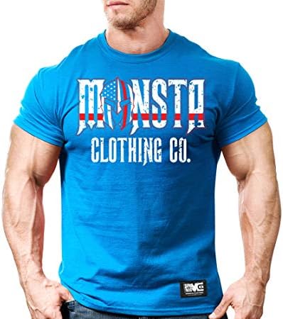 Monsta Clothing Co. Mens Camiseta de Fitness Gym de Fitness Gym