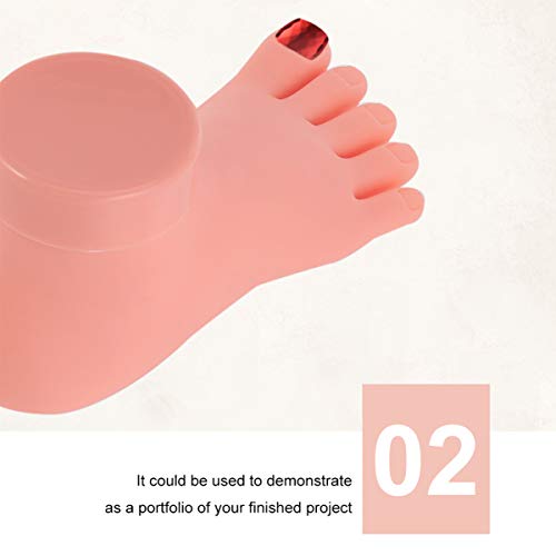 Lalafina manikin Body Manicure Tools 2 PCs Pratique Fake Foot Modelo Practicação da unha Modelo Foot