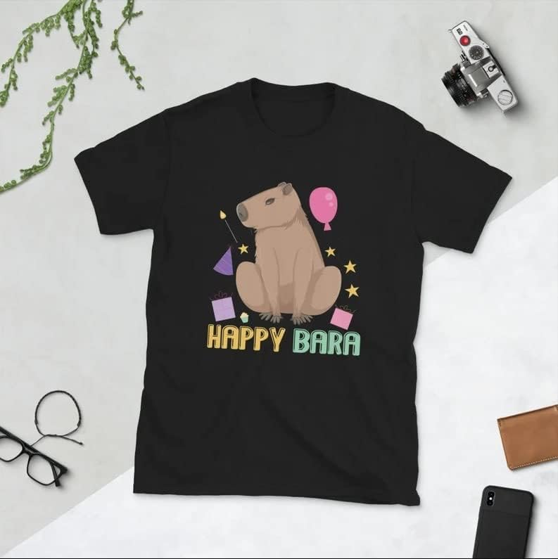 Camisa feliz bara chinchilla, não se preocupe, seja Capy Presente, camiseta, camisa de presente de aniversário da capybara para roedores amante de animais