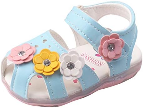 Polg bebê criança meninas meninos lideraram sandálias Flores Sapatos casuais para crianças de 1 a 6 anos de idade Sandálias