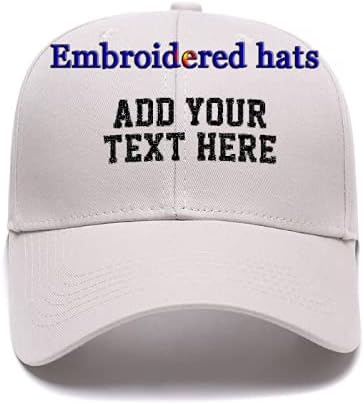 Chapéus bordados personalizados seu próprio texto Bill Curved Hip Hop Snapback Baseball Hats