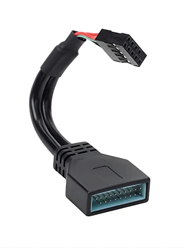 Jzymod USB 3.0 Cabeçalho para USB 2.0 Conversor de cabo da placa -mãe 6 polegadas/15 cm - 19 pinos USB3.0 Male a