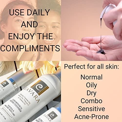 Premiado limpador facial orgânico e creme de hidratante diário anti -envelhecimento do envelhecimento | Cuidados com a pele